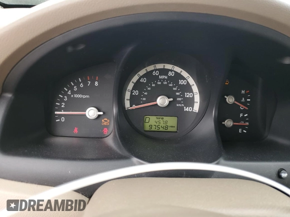 2005 Kia Sportage LX with VIN KNDJF723657074234, listed as a Copart auction lot 86792794 with 97,548 mi miles and Salvage Title. Bid and sale history available at carsss.com. Image 9.
