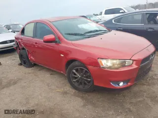 2012 Mitsubishi Lancer ES with VIN JA32U2FUXCU018438, listed as a IAAI auction lot 41772110 with 184,547 mi miles. Bid and sale history available at carsss.com. Image 1.