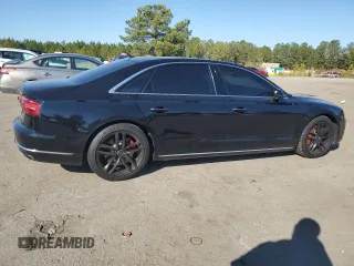 2015 Audi A8 L 4.0T with VIN WAU32AFD5FN022074, listed as a Copart auction lot 44528875 with 127,377 mi miles and Salvage Title. Bid and sale history available at carsss.com. Image 3.
