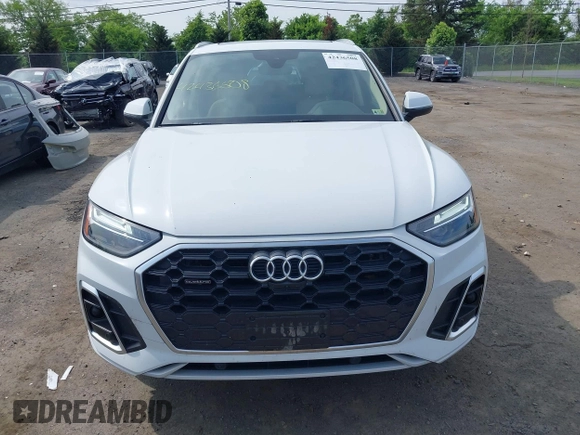 2023 Audi Q5 S line Premium Plus z VIN WA1EAAFY9P2148081, wystawiony jako IAAI lot #42436508 z przebiegiem 25 877 mil mil oraz . Historia ofert i sprzedaży dostępna na DreamBid. Obrazek 12.