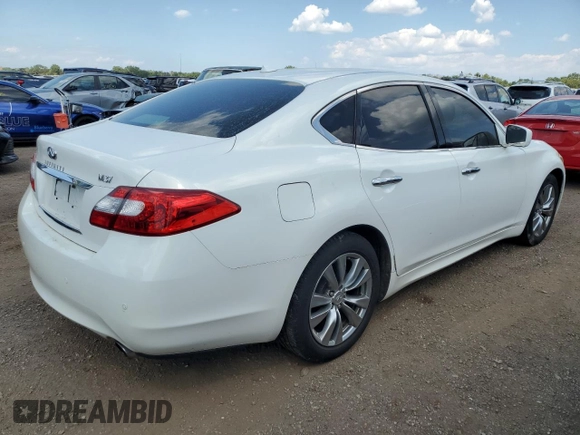 2013 Infiniti M with VIN JN1BY1AP8DM511833, listed as a Copart auction lot 63459025 with 152,722 mi miles and Clean title. Bid and sale history available at DreamBid. Image 3.