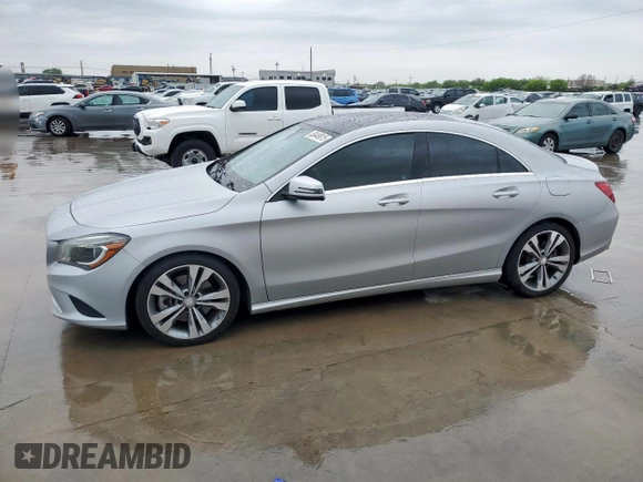 2015 Mercedes-Benz CLA 250 with VIN WDDSJ4GB9FN212840, listed as a Copart auction lot 50449815 with 102,613 mi miles and Clean Title. Bid and sale history available at DreamBid. Image 1.