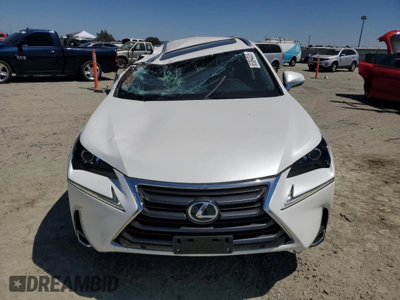 2016 Lexus NX 200t with VIN JTJBARBZ2G2067779, listed as a Copart auction lot 65394335 with 36,573 mi miles and Salvage title. Bid and sale history available at DreamBid. Image 5.