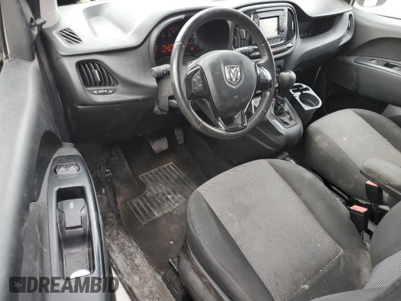 2017 Ram ProMaster City Cargo Tradesman with VIN ZFBERFAB5H6D68185, listed as a Copart auction lot 87757165 with 88,922 mi miles and Salvage Title. Bid and sale history available at DreamBid. Image 8.