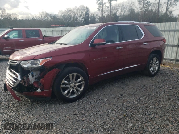 2020 Chevrolet Traverse High Country with VIN 1GNEVNKW3LJ278354, listed as a Copart auction lot 47250625 with 80,652 mi miles and Salvage Title. Bid and sale history available at carsss.com. Image 1.