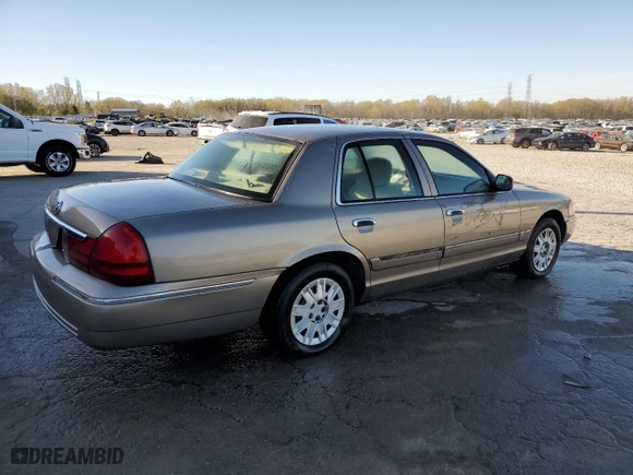 2004 Mercury Grand Marquis GS with VIN 2MEFM74WX4X683966, listed as a Copart auction lot 50495325 with 158,711 mi miles and Salvage Title. Bid and sale history available at carsss.com. Image 3.