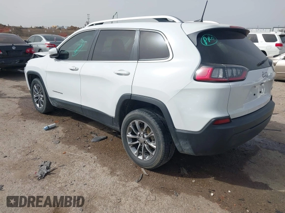 2019 Jeep Cherokee Latitude Plus with VIN 1C4PJLLB0KD307741, listed as a IAAI auction lot 41750370 with 76,036 mi miles. Bid and sale history available at carsss.com. Image 3.