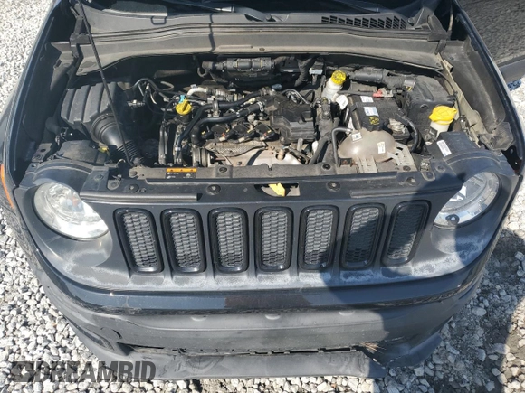 2017 Jeep Renegade Altitude with VIN ZACCJBBH6HPG29616, listed as a Copart auction lot 48911005 with 121,526 mi miles and Salvage title. Bid and sale history available at DreamBid. Image 12.