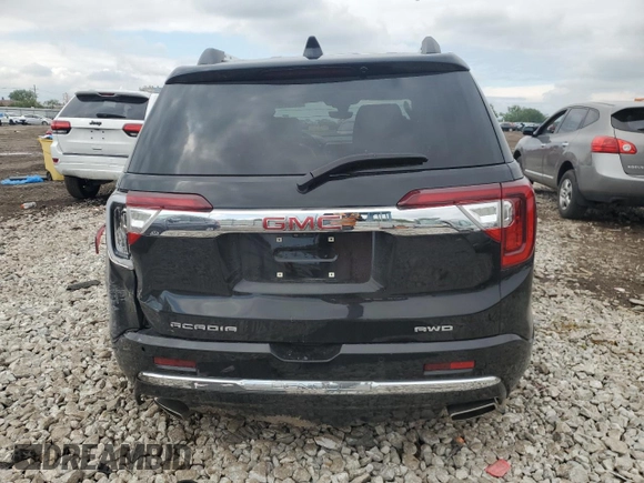 2020 GMC Acadia Denali with VIN 1GKKNXLS4LZ240771, listed as a Copart auction lot 58933135 with 39,703 mi miles and Salvage title. Bid and sale history available at DreamBid. Image 6.