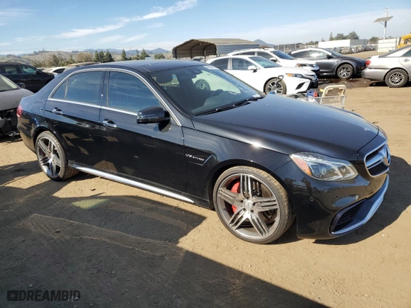 2015 Mercedes-Benz E-Class E 63 AMG S-Model with VIN WDDHF7GB8FB152189, listed as a Copart auction lot 42588145 with 46,885 mi miles and Salvage Title. Bid and sale history available at carsss.com. Image 4.