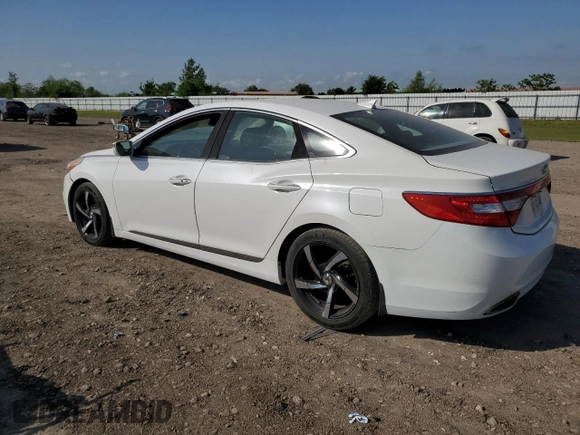 2013 Hyundai Azera with VIN KMHFG4JG8DA226176, listed as a Copart auction lot 53121455 with 123,142 mi miles and Salvage Title. Bid and sale history available at carsss.com. Image 2.