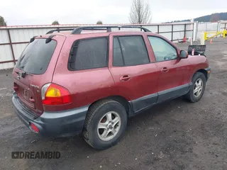 2004 Hyundai Santa Fe GLS with VIN KM8SC73DX4U640640, listed as a IAAI auction lot 41803501 with 149,924 mi miles. Bid and sale history available at carsss.com. Image 4.