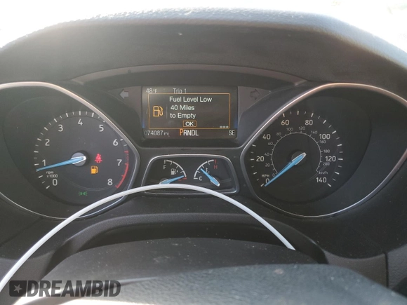 2016 Ford Focus SE with VIN 1FADP3F23GL384944, listed as a Copart auction lot 49876395 with 74,087 mi miles and Salvage title. Bid and sale history available at DreamBid. Image 9.