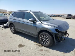 2021 Volkswagen Tiguan S with VIN 3VV0B7AX8MM010519, listed as a Copart auction lot 59809805 with 53,595 mi miles and Salvage title. Bid and sale history available at DreamBid. Image 4.