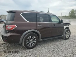2017 Nissan Armada SV with VIN JN8AY2NDXH9003083, listed as a Copart auction lot 70241844 with 141,150 mi miles and Salvage Title. Bid and sale history available at carsss.com. Image 3.
