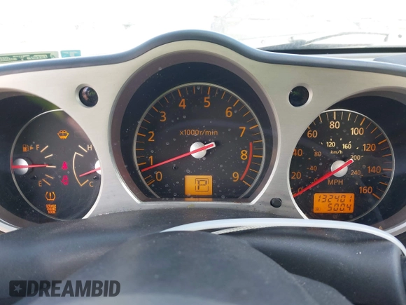 2007 Nissan 350Z Touring with VIN JN1BZ36A27M654486, listed as a IAAI auction lot 41416395 with 132,401 mi miles. Bid and sale history available at carsss.com. Image 7.