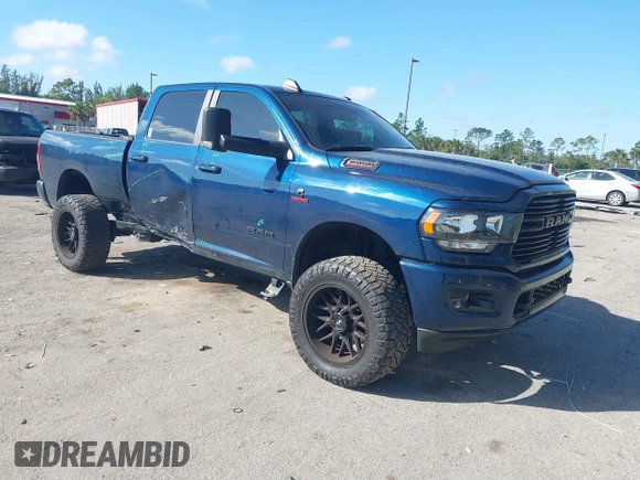 2021 Ram 2500 Big Horn with VIN 3C6UR5DL9MG606236, listed as a IAAI auction lot 41535931 with 43,221 mi miles. Bid and sale history available at carsss.com. Image 1.