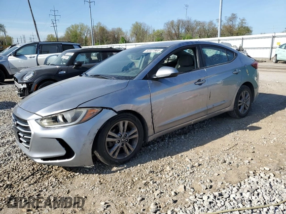 2017 Hyundai Elantra SE with VIN 5NPD84LF3HH027189, listed as a Copart auction lot 53327965 with 121,434 mi miles and Salvage title. Bid and sale history available at DreamBid. Image 1.