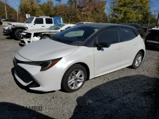 2022 Toyota Corolla Hatchback SE with VIN JTNB4MBE9N3187897, listed as a Copart auction lot 76865574 with 37,321 mi miles and Salvage Title. Bid and sale history available at carsss.com. Image 1.