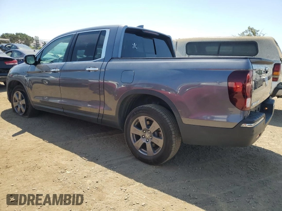 2020 Honda Ridgeline RTL-E with VIN 5FPYK3F76LB010841, listed as a Copart auction lot 59603935 with 53,055 mi miles and Salvage title. Bid and sale history available at DreamBid. Image 2.