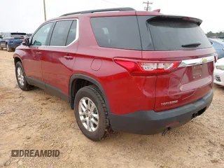 2020 Chevrolet Traverse LT Cloth with VIN 1GNERGKW2LJ197166, listed as a IAAI auction lot 41789888 with 91,627 mi miles. Bid and sale history available at carsss.com. Image 3.