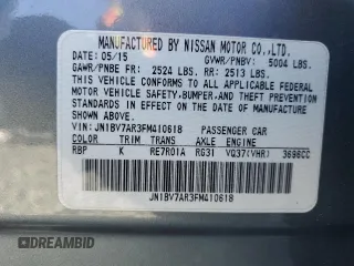2015 Infiniti Q50 with VIN JN1BV7AR3FM410618, listed as a Copart auction lot 49380135 with 112,657 mi miles and Salvage Title. Bid and sale history available at carsss.com. Image 12.