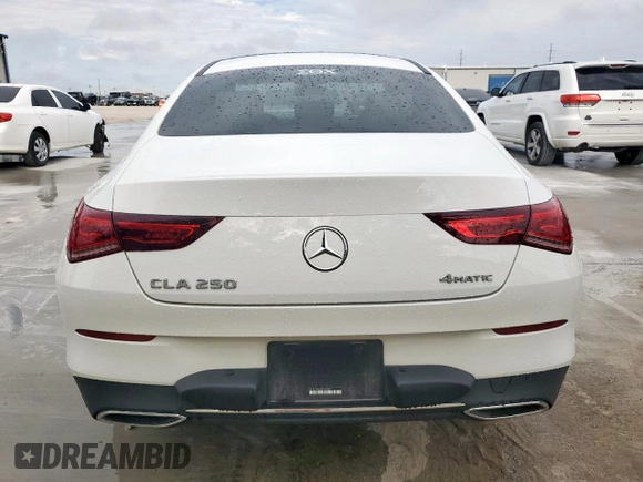 2023 Mercedes-Benz CLA 250 with VIN W1K5J4HB1PN412785, listed as a Copart auction lot 58172615 with 22,998 mi miles and Salvage title. Bid and sale history available at DreamBid. Image 6.