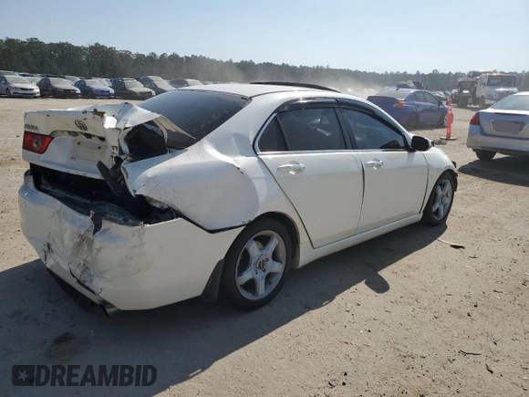 2004 Acura TSX w/Navigation with VIN JH4CL96954C027695, listed as a Copart auction lot 44243455 with Not provided miles and Salvage title. Bid and sale history available at DreamBid. Image 3.