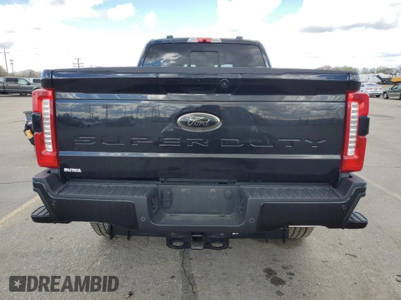 2024 Ford F-350 XL with VIN 1FT8W3BM6REF70748, listed as a Copart auction lot 51520485 with 6,862 mi miles and Salvage title. Bid and sale history available at DreamBid. Image 6.