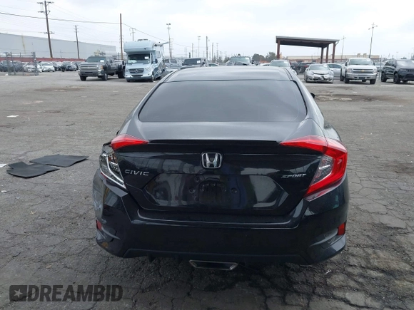 2020 Honda Civic Sedan Sport with VIN 2HGFC2F82LH592254, listed as a IAAI auction lot 41903524 with 69,221 mi miles. Bid and sale history available at carsss.com. Image 16.