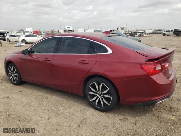 2020 Chevrolet Malibu RS with VIN 1G1ZG5ST1LF066171, listed as a Copart auction lot 48394745 with 34,312 mi miles and Salvage Title. Bid and sale history available at carsss.com. Image 2.
