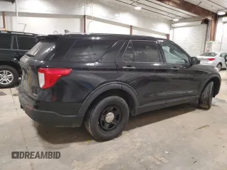 2021 Ford Police Interceptor Utility z VIN 1FM5K8AB0MGB24809, wystawiony jako Copart lot #82532734 z przebiegiem 98 108 mil mil oraz Szkoda całkowita • Salvage title. Historia ofert i sprzedaży dostępna na DreamBid. Obrazek 3.