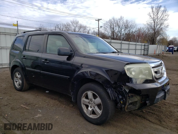 2009 Honda Pilot EX-L with VIN 5FNYF48679B017023, listed as a Copart auction lot 50748695 with 186,273 mi miles and Salvage Title. Bid and sale history available at carsss.com. Image 4.