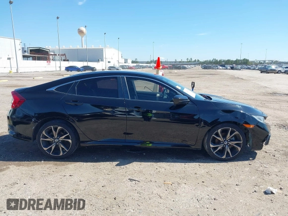 2019 Honda Civic Sedan Sport with VIN 19XFC2F80KE049879, listed as a IAAI auction lot 41652399 with 75,462 mi miles. Bid and sale history available at carsss.com. Image 13.