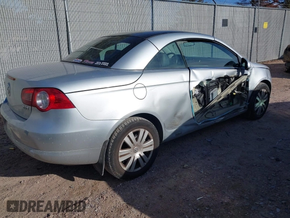2007 Volkswagen Eos with VIN WVWAA71F27V049193, listed as a IAAI auction lot 41449556 with 144,680 mi miles and . Bid and sale history available at DreamBid. Image 4.