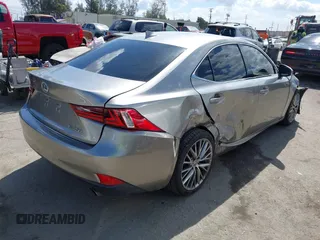 2015 Lexus IS 250 with VIN JTHBF1D2XF5077994, listed as a IAAI auction lot 41905643 with 86,977 mi miles and . Bid and sale history available at carsss.com. Image 4.