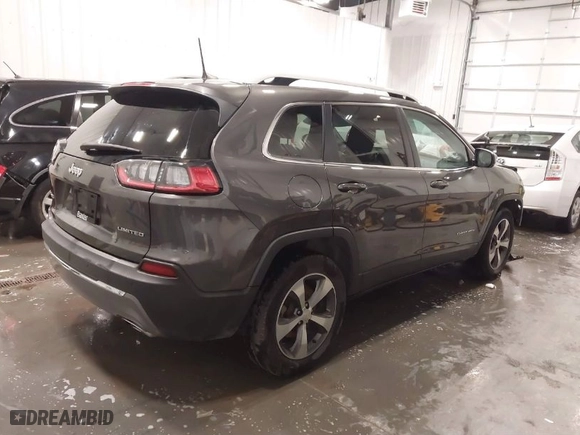 2019 Jeep Cherokee Limited with VIN 1C4PJMDX9KD458707, listed as a IAAI auction lot 41816137 with 32,782 mi miles. Bid and sale history available at carsss.com. Image 4.