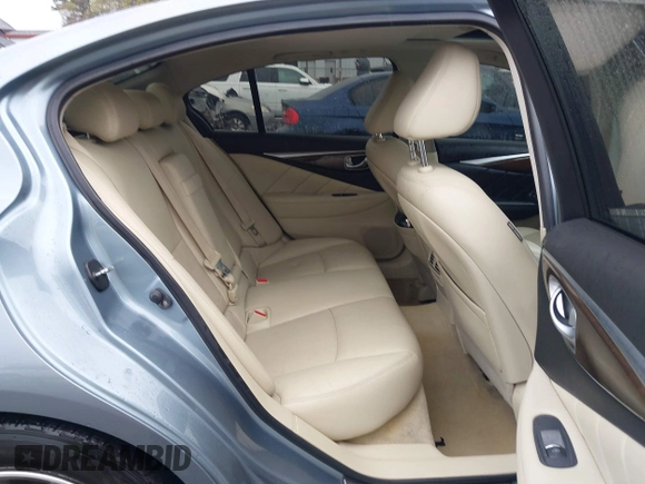 2015 Infiniti Q50 Premium with VIN JN1BV7AR4FM393974, listed as a IAAI auction lot 41874345 with 148,228 mi miles. Bid and sale history available at carsss.com. Image 8.