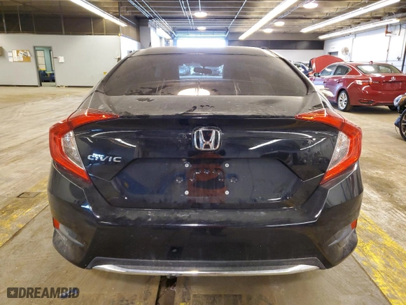 2019 Honda Civic Sedan LX with VIN 19XFC2F66KE021955, listed as a Copart auction lot 43826994 with 0 mi miles and Salvage Title. Bid and sale history available at carsss.com. Image 6.