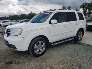 2013 Honda Pilot EX-L with VIN 5FNYF3H53DB001024, listed as a Copart auction lot 59376235 with 152,452 mi miles and Salvage title. Bid and sale history available at DreamBid. Image 1.