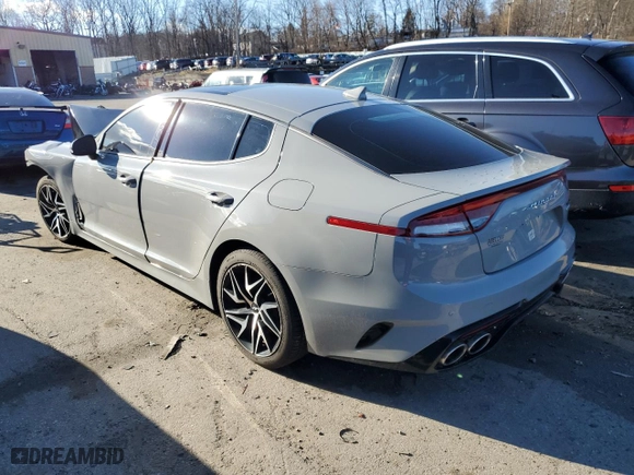 2022 Kia Stinger GT-Line with VIN KNAE35LD2N6119078, listed as a Copart auction lot 84109464 with 0 mi miles and Salvage Title. Bid and sale history available at carsss.com. Image 2.