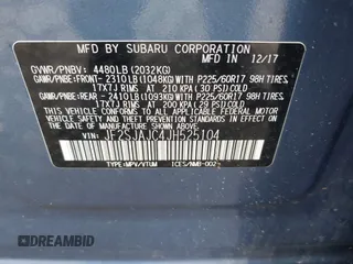 2018 Subaru Forester Limited with VIN JF2SJAJC4JH525104, listed as a IAAI auction lot 42018479 with 97,843 mi miles. Bid and sale history available at carsss.com. Image 9.