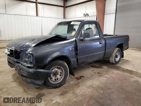 1993 Ford Ranger with VIN 1FTCR10U6PUC55492, listed as a Copart auction lot 43031475 with 340,611 mi miles and Clean Title. Bid and sale history available at carsss.com. Image 1.