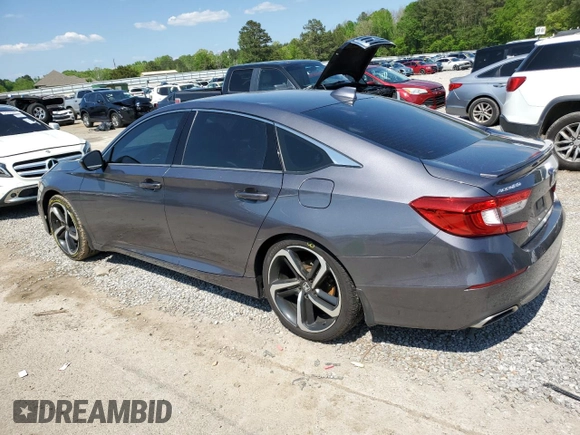 2019 Honda Accord Sport with VIN 1HGCV1F31KA080588, listed as a Copart auction lot 52053795 with 137,268 mi miles and Salvage Title. Bid and sale history available at DreamBid. Image 2.