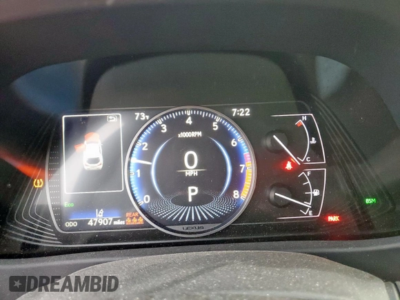 2020 Lexus UX 200 with VIN JTHX3JBH8L2021412, listed as a Copart auction lot 58896875 with 47,907 mi miles and Salvage title. Bid and sale history available at DreamBid. Image 9.