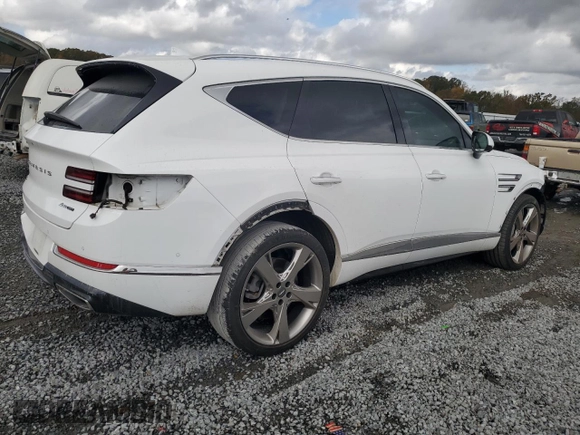 2022 Genesis GV80 Advanced Plus with VIN KMUHCESC4NU101411, listed as a Copart auction lot 77366134 with 37,023 mi miles and Salvage title. Bid and sale history available at DreamBid. Image 3.