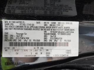 2014 Ford Focus SE с VIN 1FADP3K25EL421334, выставлен на аукционе IAAI как лот 42423083 с пробегом 108 687 миль миль и . История ставок и продаж доступна на DreamBid. Изображение 9.