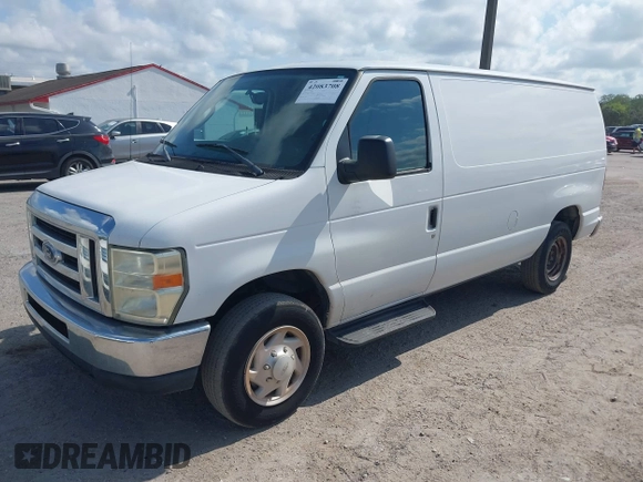 2009 Ford Econoline Cargo Commercial with VIN 1FTNE14W29DA58533, listed as a IAAI auction lot 42083708 with 42,235 mi miles and . Bid and sale history available at DreamBid. Image 2.