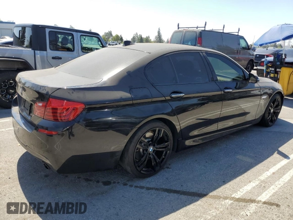 2016 BMW 5 Series 535i with VIN WBA5B1C52GG552692, listed as a Copart auction lot 64121225 with 114,708 mi miles and Salvage title. Bid and sale history available at DreamBid. Image 3.