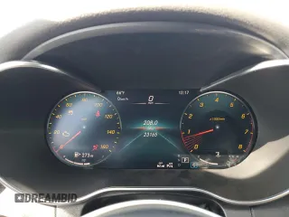 2021 Mercedes-Benz C 300 with VIN W1KWF8DB9MR605631, listed as a Copart auction lot 46062995 with 23,165 mi miles and Salvage Title. Bid and sale history available at carsss.com. Image 9.